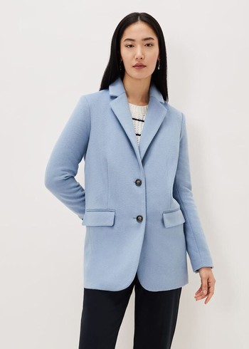 Phase Eight Amara Wool Coats Grey/Blue Canada | EBQUNZ-790